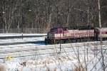 MBTA 1126 pulling into the layover yard.